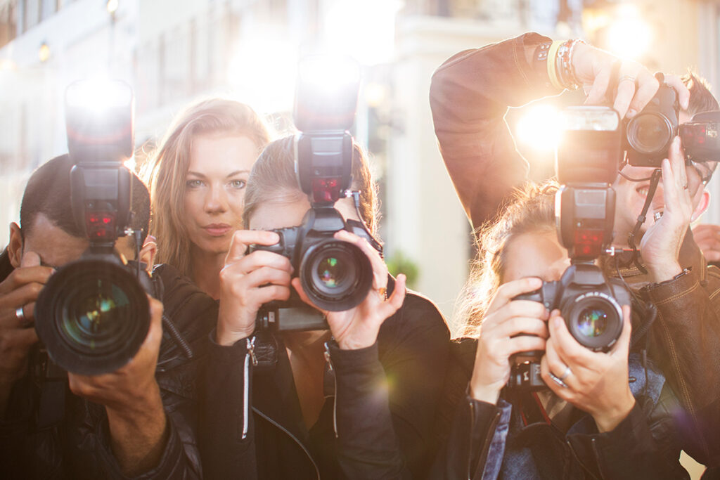 Celebrity protection, keeping the press at a distance.