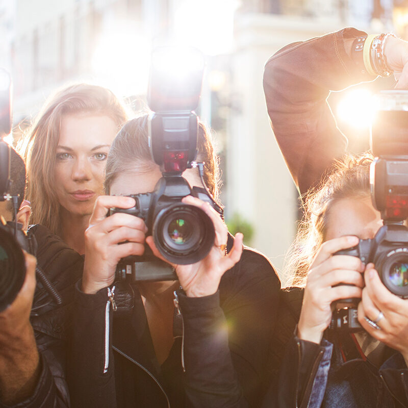 Celebrity protection, keeping the press at a distance.